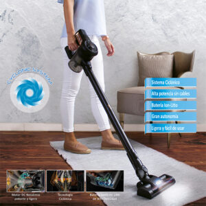Aspiradora de mano ciclónica sin cables